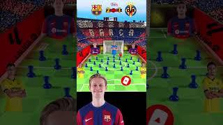 BARCELONA vs VILLARREAL | LA LIGA HIGHLIGHTS | MARBLE FOOTBALL |01/27/24| #espn #asmr