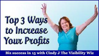 Biz Success in 15:  Top 3 ways to increase your profits