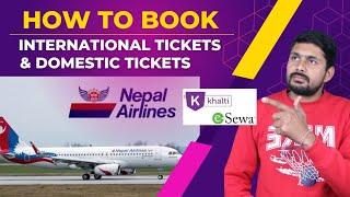 Nepal Airlines International & Domestic tickets book Esewa || How to purchase Nepal Airlines Tickets