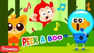 Peekaboo Achoo!  Fun Peekaboo Song ️ Monkey Junior Play & Learn