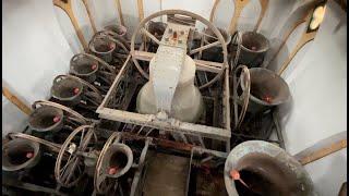Bell Ringing in the Belfry at Buckfast Abbey, Devon