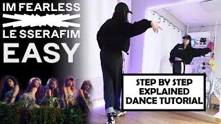 Learn LE SSERAFIM (르세라핌) 'EASY' with me! | Step by Step EXPLAINED #dancetutorial