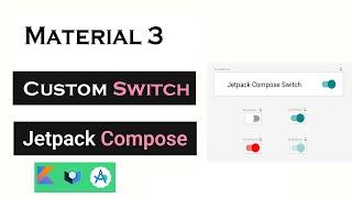 Create Custom Switch Button Jetpack in Compose | Android Studio #jetpackcompose  #kotlin