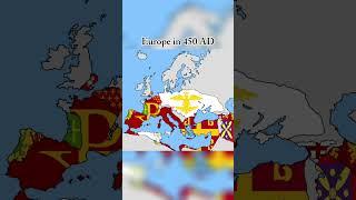 Europe in 450 AD #history #empire #country #geohistory #flag #geography