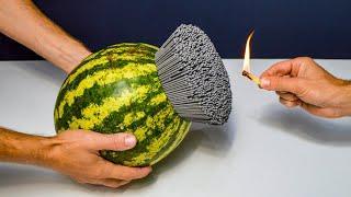 Jet Watermelon Shockwave Experiment