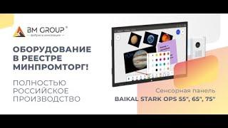 Презентация интерактивной панели STARK BAIKALот BM GROUP "Фабрика инноваций"