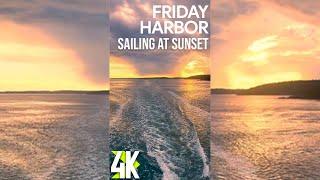 3 HRS Fascinating Ocean Sunset for Vertical Displays - 4K Relaxing Landscapes from Sailing Ship