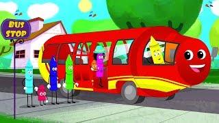 Колеса на автобусе | Автобусная песня | Wheels on the Bus | Toddlers Toons Russia | детские песенки