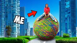 Making The WORLDS BIGGEST Rubber Band Ball!