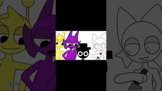 sprunki durple x simon x wanda x black #wenda #simon #durple #black