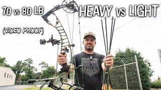 HEAVY vs LIGHT Arrows With Video Proof (6 Shots on Deer)