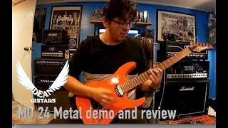 Dean MD24 Floyd Roasted Maple Guitar ( Metal Demo and Review )