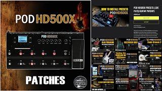 Line 6 POD HD500X Presets Guitar Patches - Presentation Video