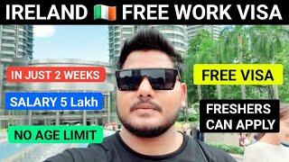 IRELAND  5 YEAR FREE WORK VISA IN 15 DAYS | FREE FOOD | NO AGE LIMIT