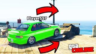 ГТА 5 ОНЛАЙН - ТРОЛЛИНГ С МАШИНОЙ РАМПОЙ! ПРАНК ИГРОКОВ В ОТКРЫТОЙ СЕССИИ (GTA 5 ONLINE)