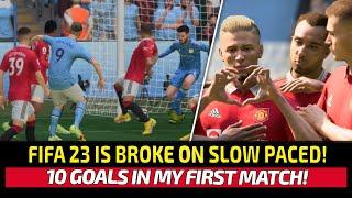 [TTB] FIFA 23 IS BROKE ON SLOW SPEED! - MAN CITY VS MAN UNITED - PC NEXT GEN GAMEPLAY