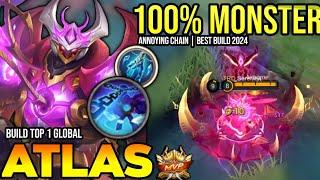 ATLAS BEST BUILD 2024 | BUILD TOP GLOBAL ATLAS GAMEPLAY | MOBILE LEGENDS