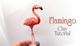 Фламинго  Как сделать из обычного пластилина  Flamingo  Tutorial