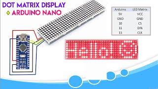 How to use a MAX7219 LED dot matrix with an Arduino Nano || Using 8×8 Dot Matrix LED With Arduino