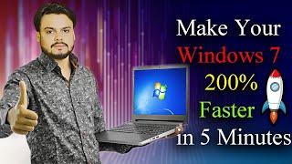 How to Speed up Windows 7 Make Faster | How to fast a slow computer in urdu | raheel tech