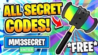 ALL *NEW* SECRET OP GODLY MURDER MYSTERY 3 CODES! SECRET!Roblox MM3