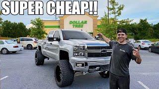 DOLLAR TREE TRUCK MOD!! Super Cheap Truck Mods | lifted Trucks | Easy Truck Mods |