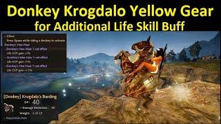 Donkey Krogdalo Yellow Gear for Additional Life Skill Buff (Time Stamp Available)