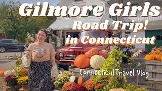 Connecticut Fall Road Trip! | CT Travel Vlog | Real Gilmore Girls Stars Hollow! | Things to do in CT