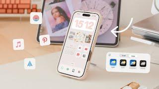 ️ Customise my iPhone 16 Pro with me | aesthetic, iOS 18