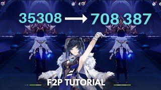 C0 YELAN 700k Nuke Tutorial [ Genshin Impact ]