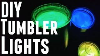 DIY - HOW TO ILLUMINATE (LED LIGHT UP) STAINLESS STEEL YETI OZARK TRAIL REC PRO MANCRAFTINGTM
