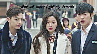 Korean  Drama - دراما كورية رومانسية و صداقة || But at least I got my friends Lyrics مترجمة عربي