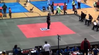 Daniel Valdes Jr., performs Nunchaku Form #3 at the 2014 International Martial Arts Festival