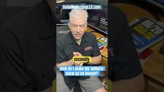 How do I make my website show up in Google?