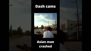 Asian man flipped
