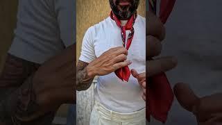 How to Tie a Men's Silk Neckerchief - Large Bandana Scarf