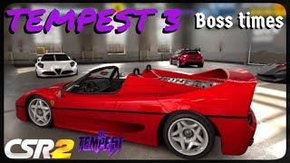 CSR Racing 2 - Tempest 3 - Times to beat bosses