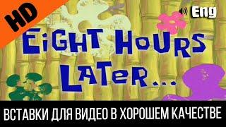 #2 Eight hours later / 8 Восемь часов спустя | SpongeBob Timecard | Вставка для видео | video Insert