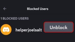 How To Unblock People On Discord Mobile (EASY)