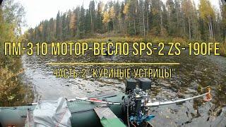 Мотор-весло SPS-2 ZS-190FE, лодка ПМ-310 . Часть 2 "Куриные устрицы".