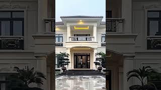 Beautiful Classic Villa with Pillars | Luxury Home Exterior Ideas #home #design #shorts #trending