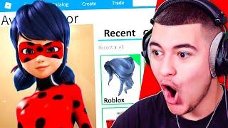 JE CRÉE LE PROFIL DE LADYBUG SUR ROBLOX ! Miraculous Ladybug Boutique d'Avatar !