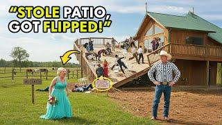HOA Karen Calls 911 After Stealing My Ranch Patio for Her Wedding — So I Flipped It Mid-Vows!