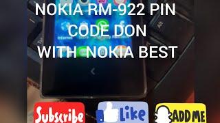 NOKIA RM-922 PIN CODE WAY WITH NOKIA BEST