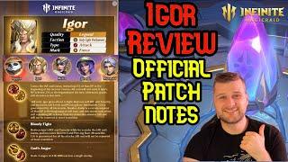 Igor Review - Official Patch Notes - Miracle Wish Advice! - Infinite Magicraid