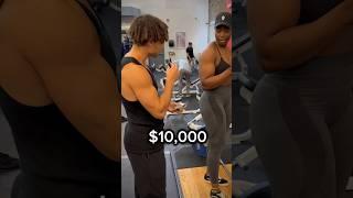 If She Deadlifts More, She Wins $10,000‼️#challenge #gym #crush