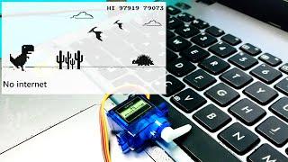 Arduino chrome dinosaur Game | Arduino based jumping chrome dinosaur Game | Arduino T Rex game 2021