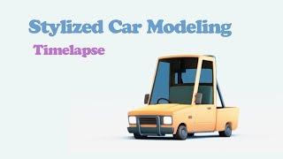 Blender 2.8 Timelapse || Creating Stylized Car