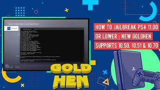 How to Jailbreak PS4 11.00 or Lower | New GoldHEN Supports 10.50, 10.51 & 10.70