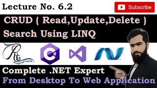 Lec. No. 6.2 Read Update Delete Data From SQL and Search Using LINQ